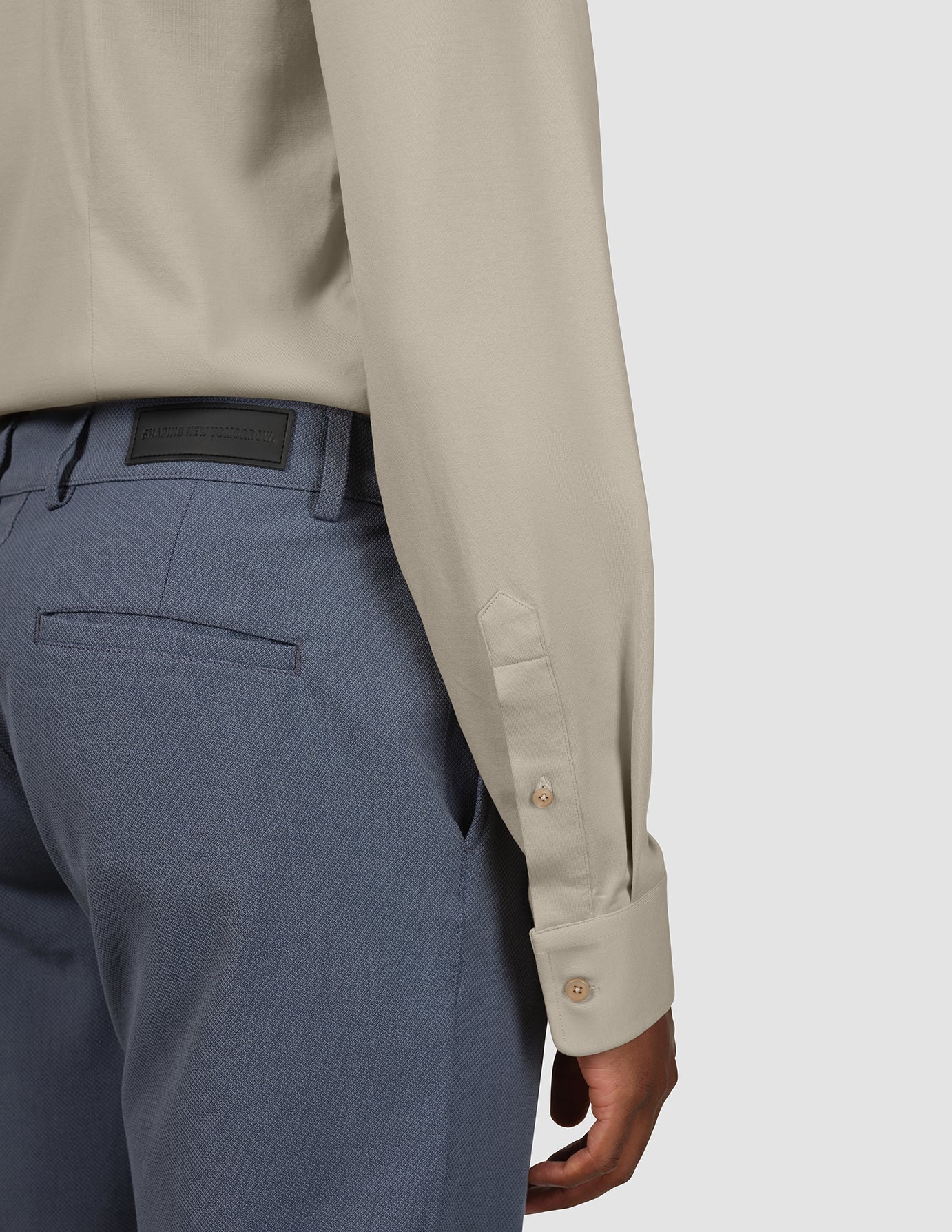 Classic Shirt Stone Beige Slim